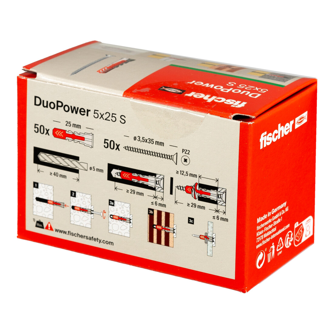 fischer Dübel DuoPower 5x25 LD