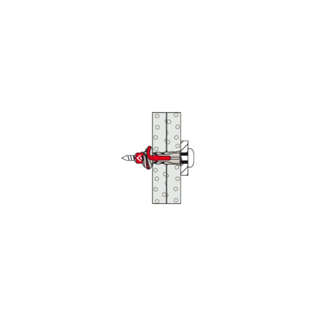 fischer Dübel DuoPower 8x40 S PH LD
