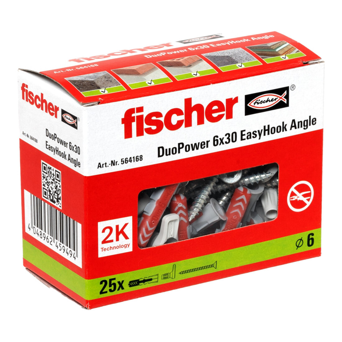 fischer Dübel EasyHook Angle 6 DuoPower