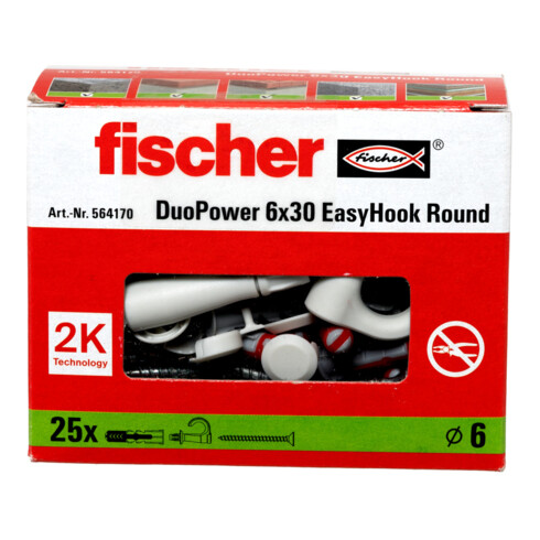fischer Dübel EasyHook Round 6 DuoPower