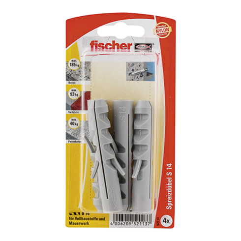 fischer Dübel S 14 GK SB-Karte