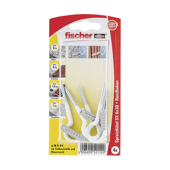fischer Dübel SX 6 x 30 HR K SB-Karte