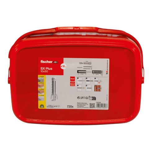 fischer Dübel SX Plus 10x50 Eimer (720)