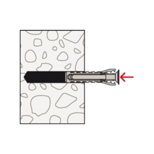 fischer Dübel SX Plus 10x50 S K