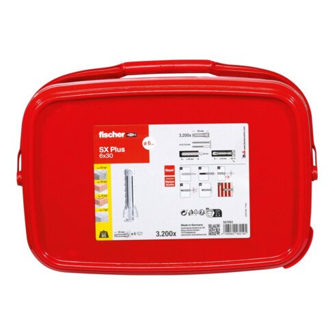 fischer Dübel SX Plus 6x30 Eimer (3.200)