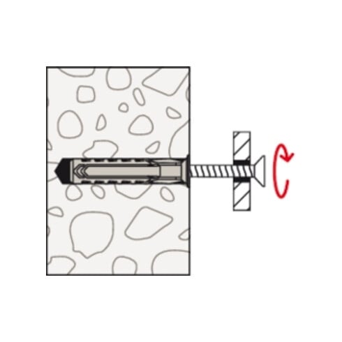 fischer Dübel SX Plus 6x30 K