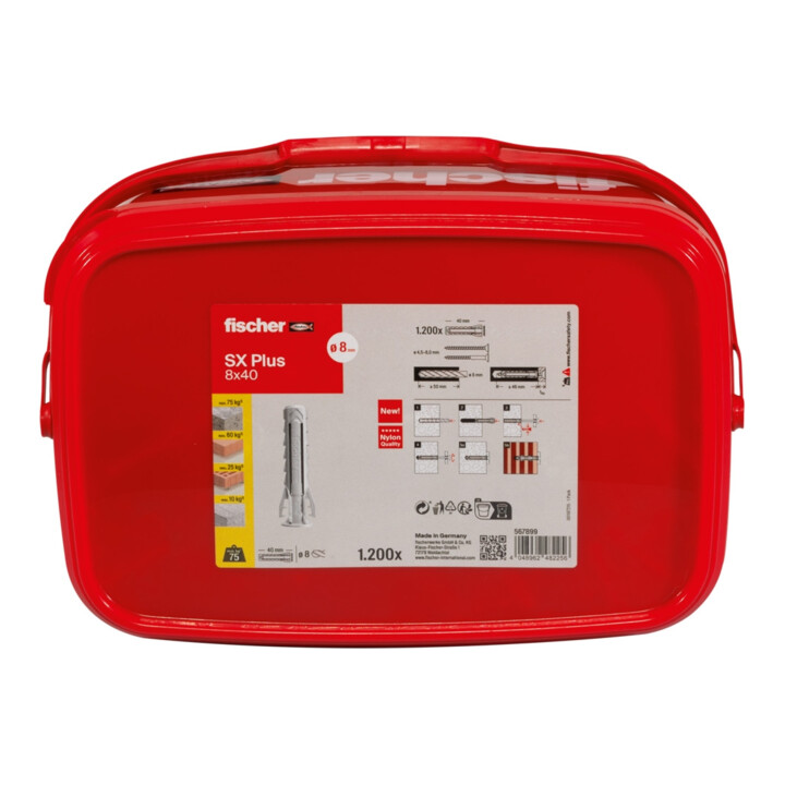 fischer Dübel SX Plus 8x40 Eimer (1.200)