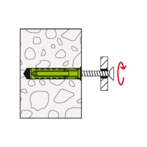 fischer Dübel SX Plus Green 6x30