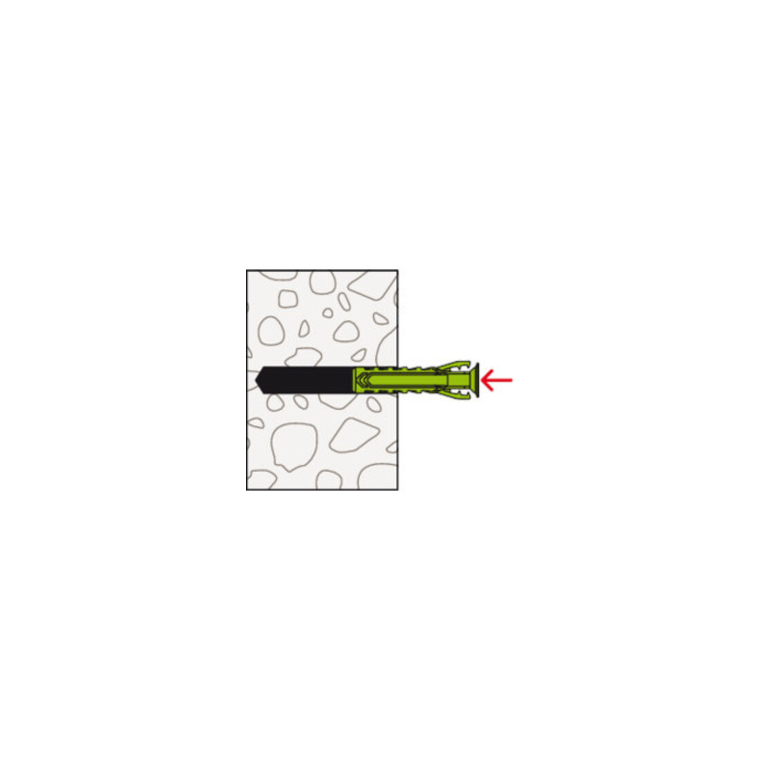 fischer Dübel SX Plus Green 6x30 WH K