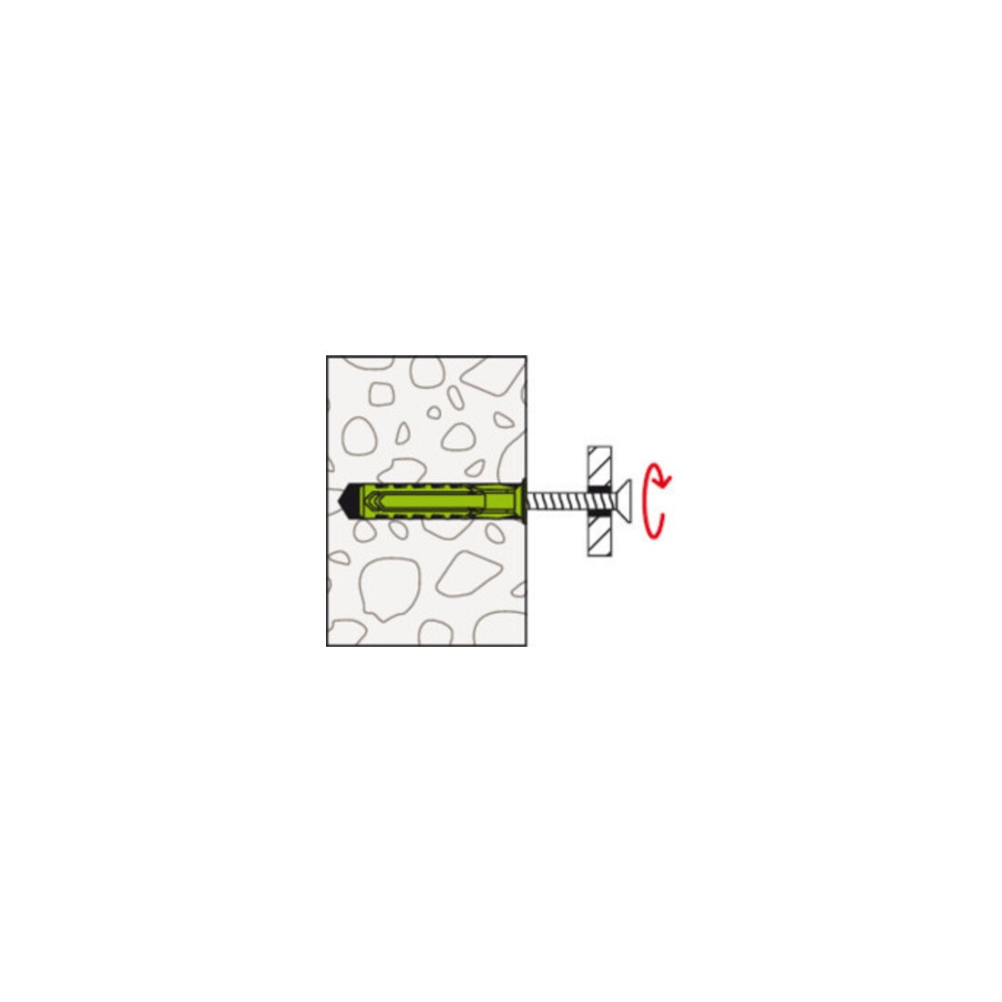 fischer Dübel SX Plus Green 6x30 WH K