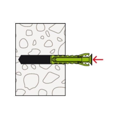 fischer Dübel SX Plus Green 6x50
