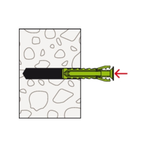 fischer Dübel SX Plus Green 8x65