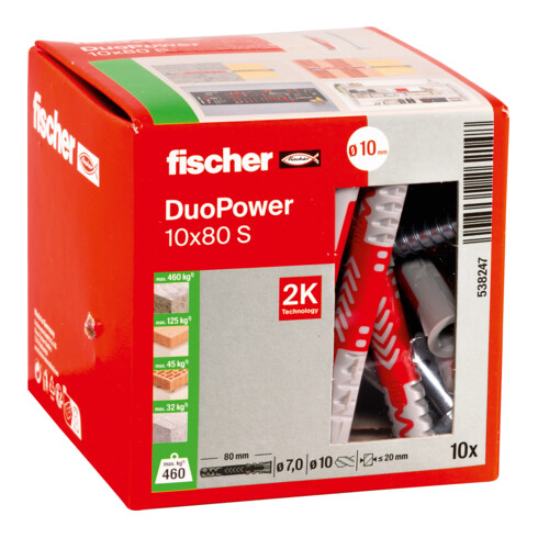Fischer DUOPOWER met zeskantkopschroef