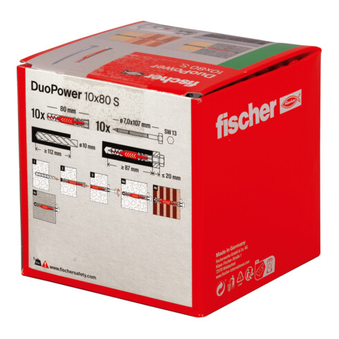 Fischer DUOPOWER met zeskantkopschroef