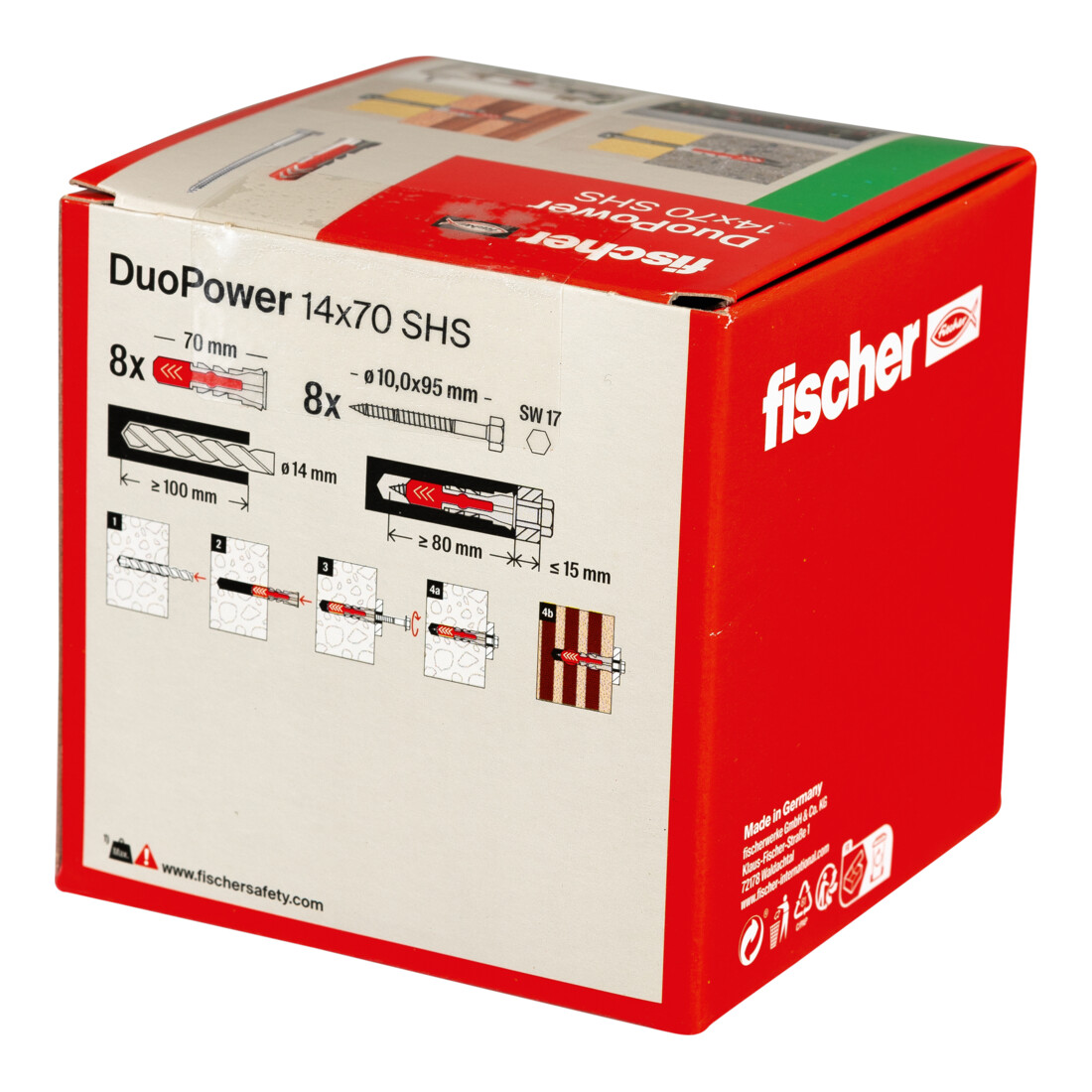 fischer  DuoPower 14x70 met zeskantschroef
