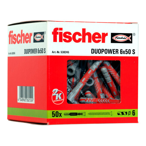 fischer DUOPOWER met verzonken kopschroef