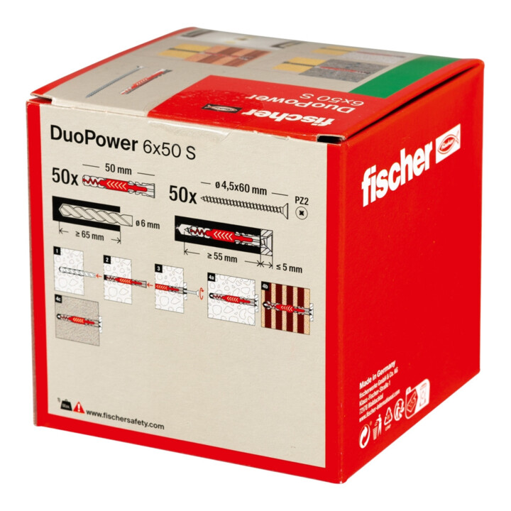 fischer  DuoPower 6x50 met schroef
