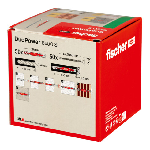 fischer  DuoPower 6x50 met schroef