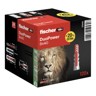 fischer DuoPower 8 x 40 (+20% contenuto in più)