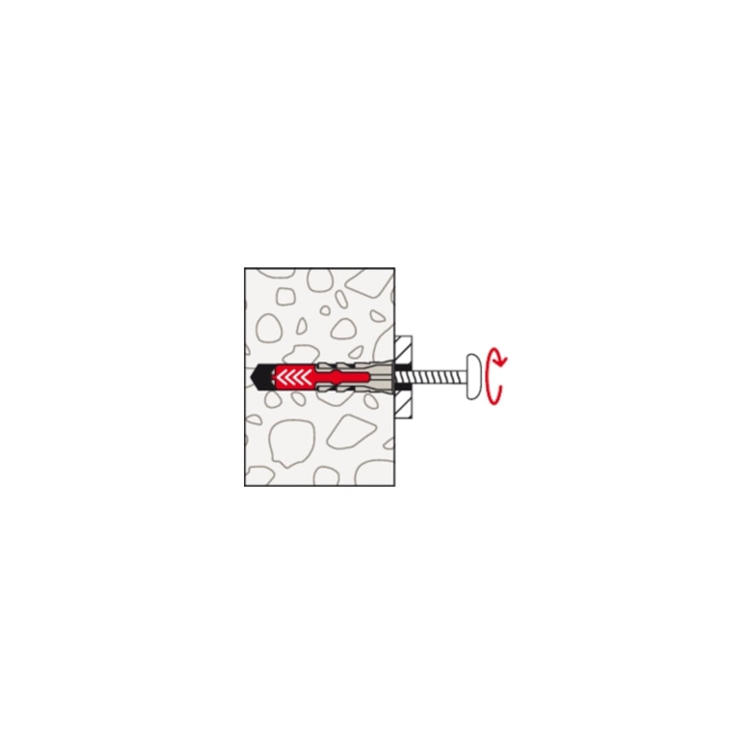 fischer  DuoPower 8x40 met bolkopschroef
