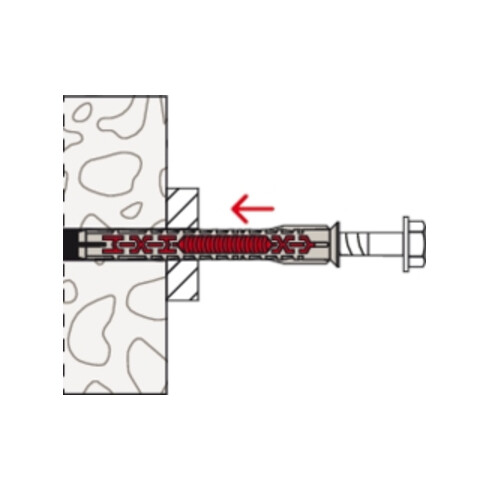 fischer DuoXpand 10x100 T avec vis FUS