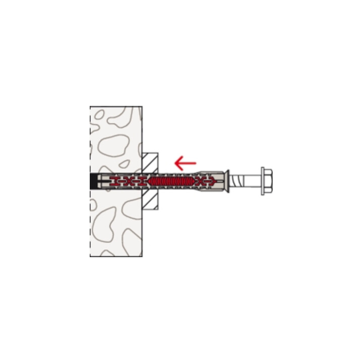 fischer DuoXpand 10x100 T avec vis FUS