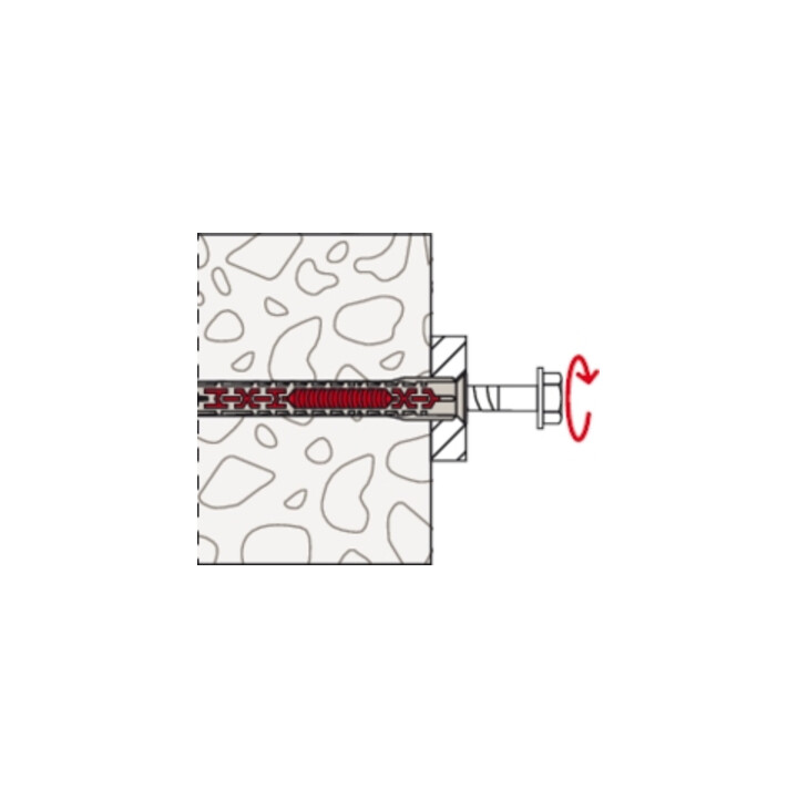 fischer DuoXpand 10x100 T avec vis FUS