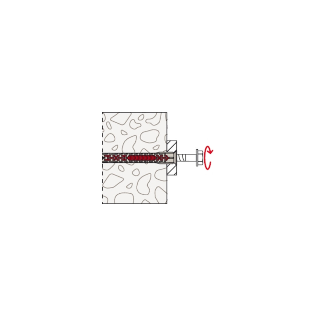 fischer DuoXpand 10x100 T avec vis FUS