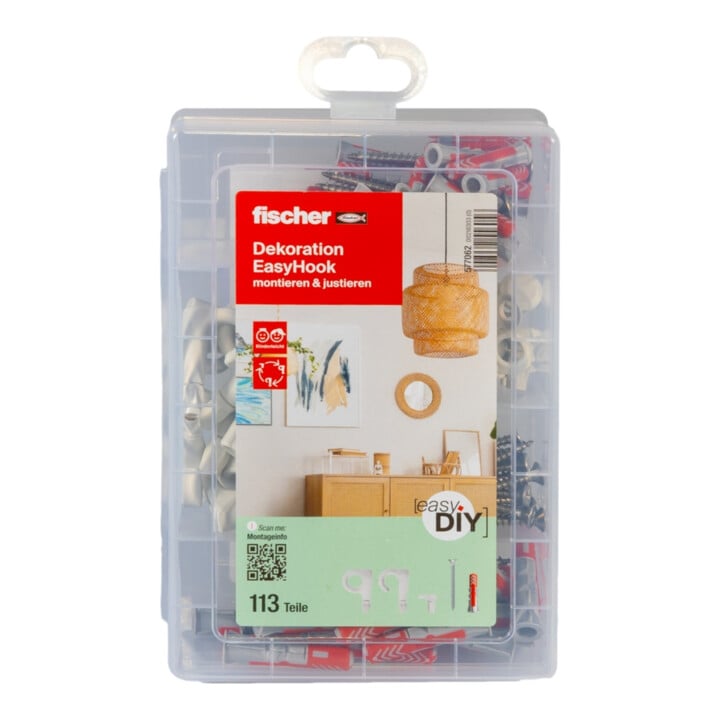 fischer easyDIY Box Dekoration + Schraube (113 Teile)