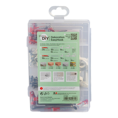 fischer easyDIY Box Dekoration + Schraube (113 Teile)