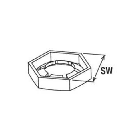 fischer Écrou hexagonal de sécurité FMSB MU M12
