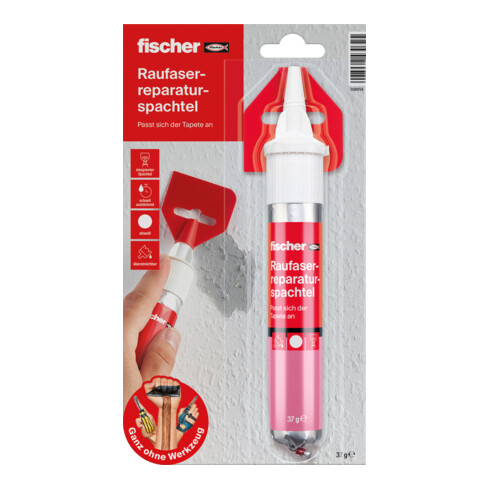 fischer Enduit de réparation pour papier peint à relief Raufaser