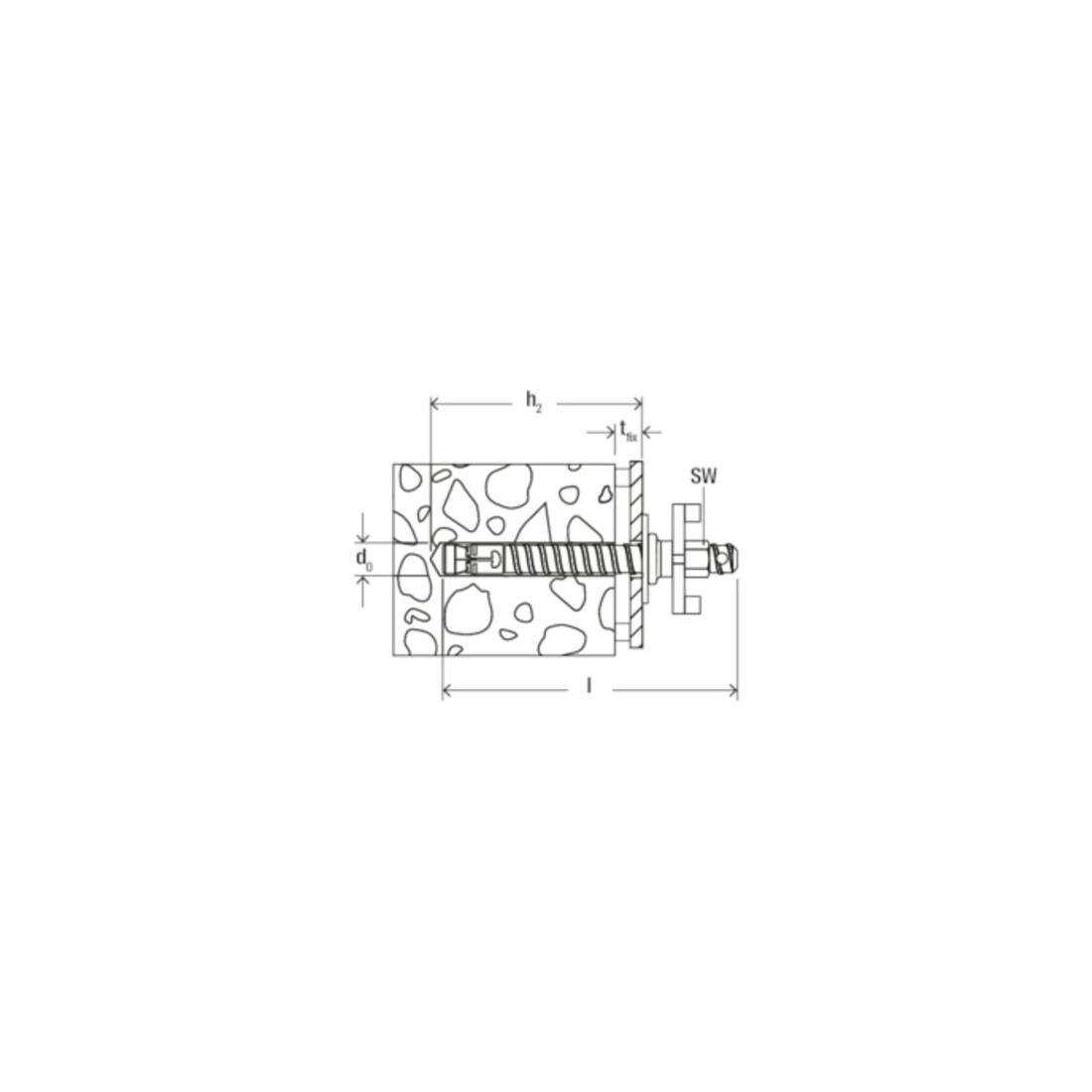 fischer Ensemble de fixation FDBB 16/200 Set pour carotteuses