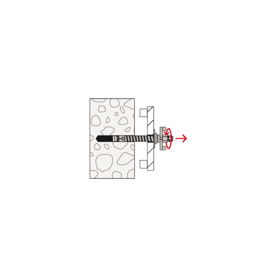 fischer Ensemble de fixation FDBB 16/200 Set pour carotteuses