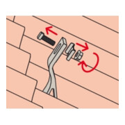 fischer Équerre de liaison RH-Crochet de toit LAB AL