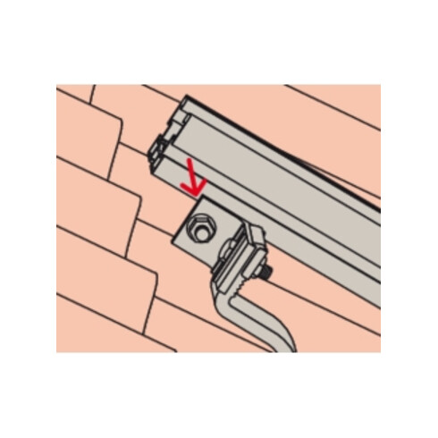 fischer Équerre de liaison RH-Crochet de toit LAB AL