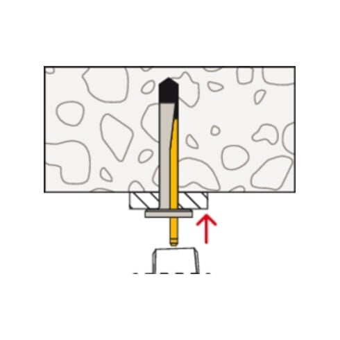 fischer FDZ 6/5 Clou en acier électrozingué - tête plate