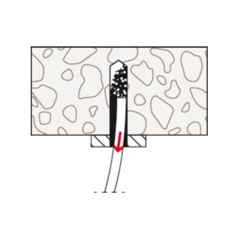fischer FDZ 6/5 Clou en acier électrozingué - tête plate