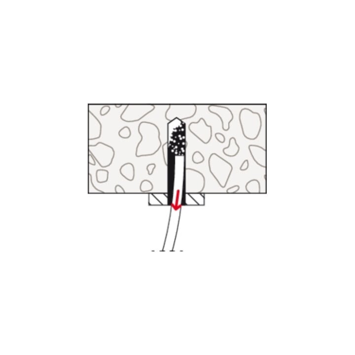 fischer FDZ 6/5 Clou en acier électrozingué - tête plate