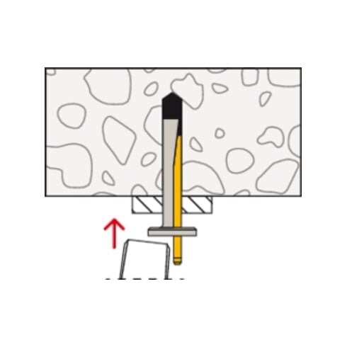 fischer FDZ 6/5 Clou en acier électrozingué - tête plate