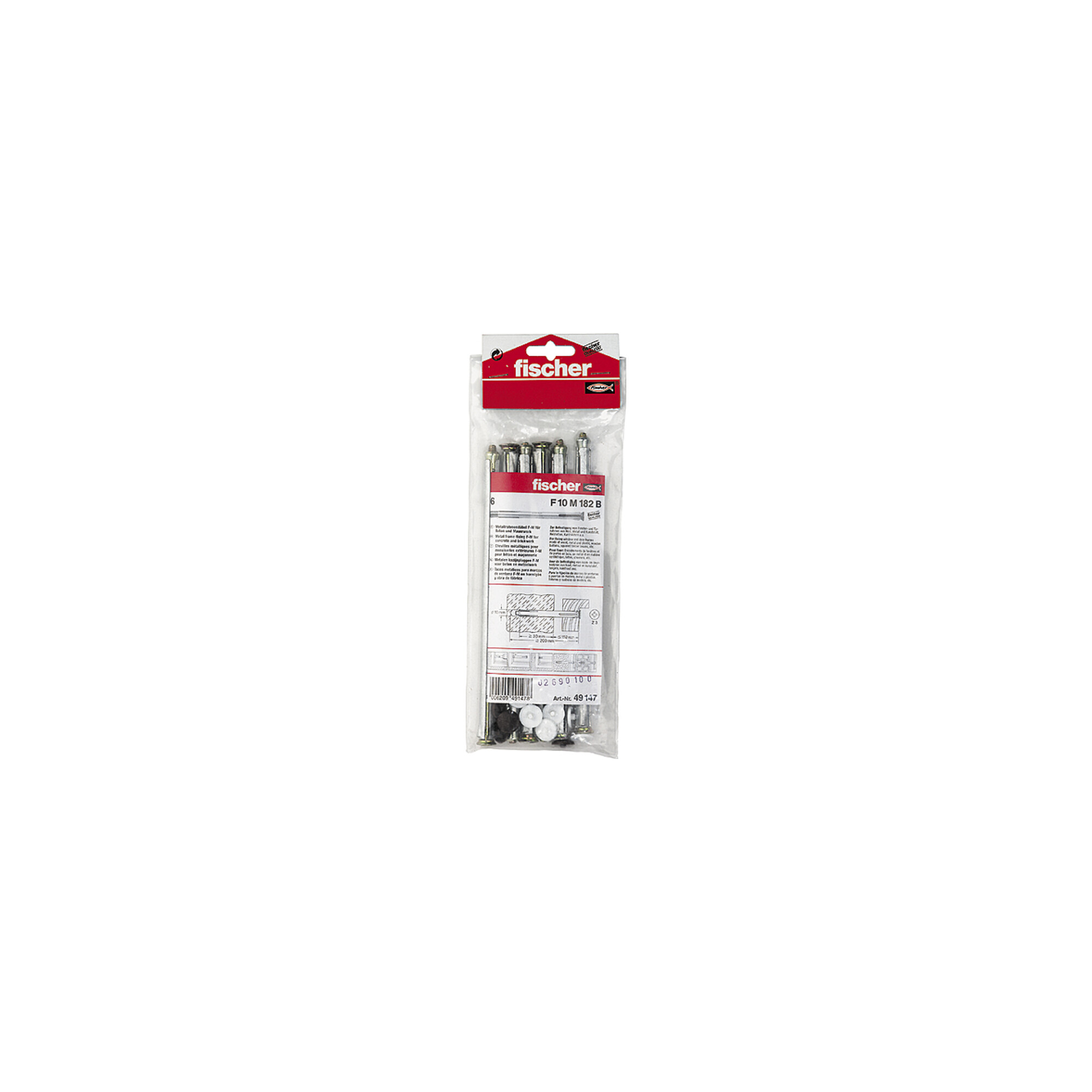 fischer Fensterrahmendübel F 10 M 182 B SB-Karte