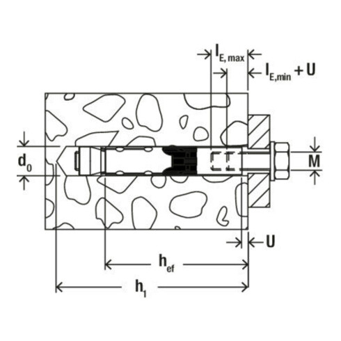 fischer Filetage intérieur FH II 12/M8 I K (2)