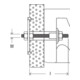 fischer Fixation pour lavabos et urinoirs WDP 10 x 170