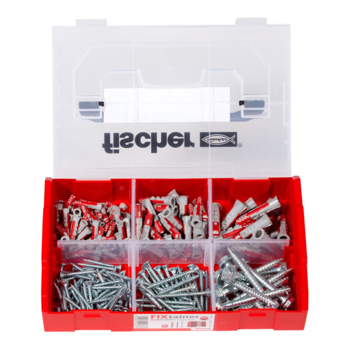 fischer FixTainer - Chevilles tous matériaux fischer DuoPower avec vis