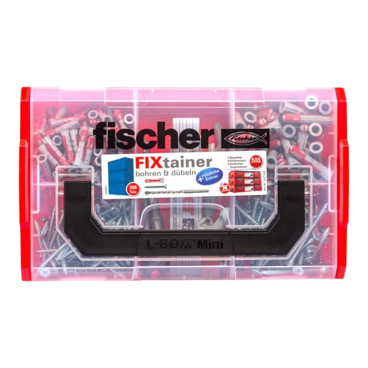 fischer FIXtainer drilling & dowelling (306 pièces)