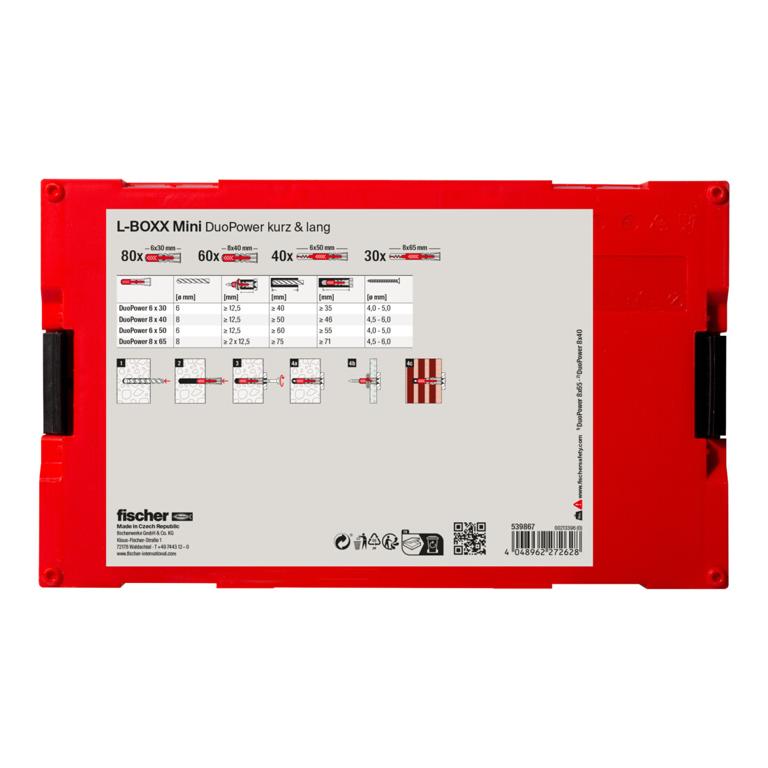 fischer FIXtainer - DUOPOWER court / long