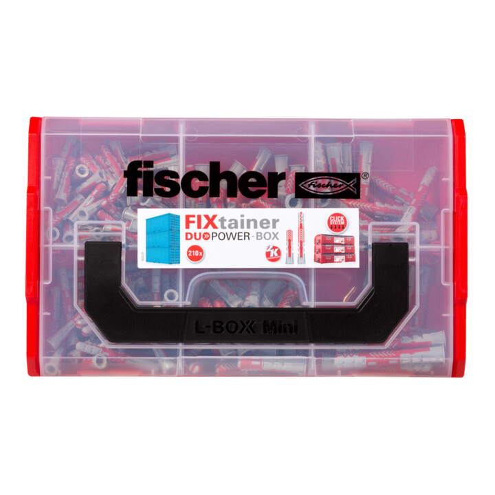 fischer  FixTainer DuoPower pluggen kort en lang