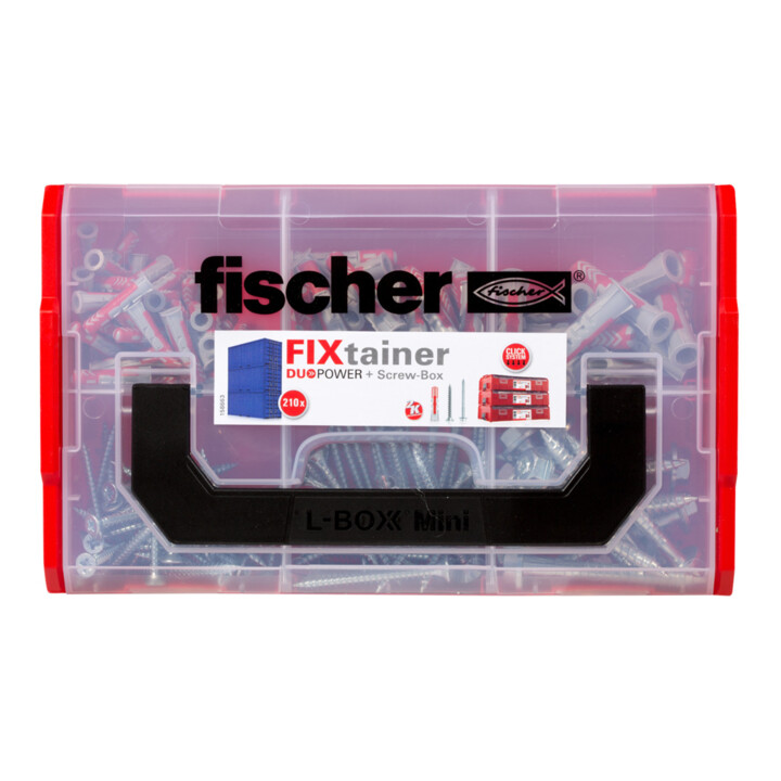 fischer  FixTainer DuoPower pluggen met schroeven