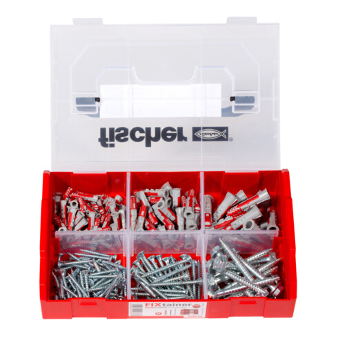 fischer  FixTainer DuoPower pluggen met schroeven