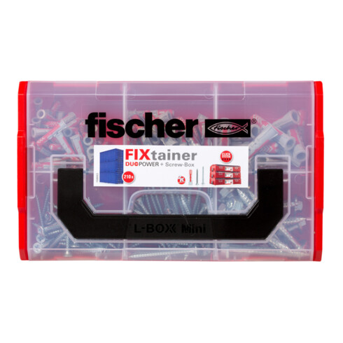 fischer  FixTainer DuoPower pluggen met schroeven
